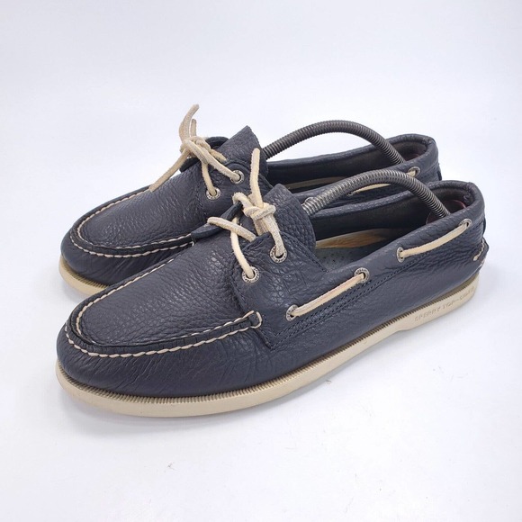 Sperry Top Sider Original 2 Eye Casual Boat Shoe Mens Size 11 0191312 Black - Picture 1 of 9